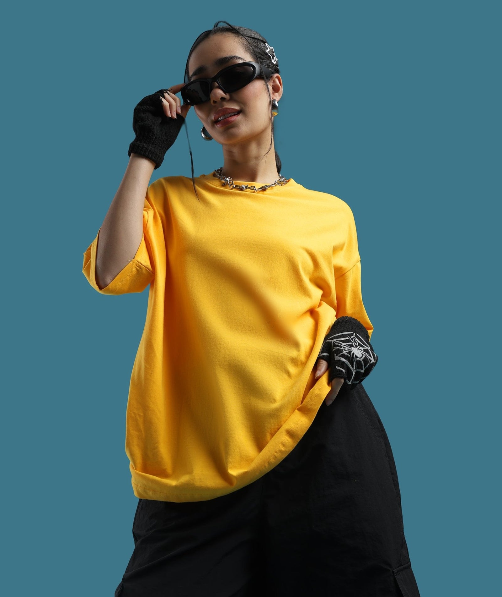 Womens Super Oversized Tshirt | Yellow