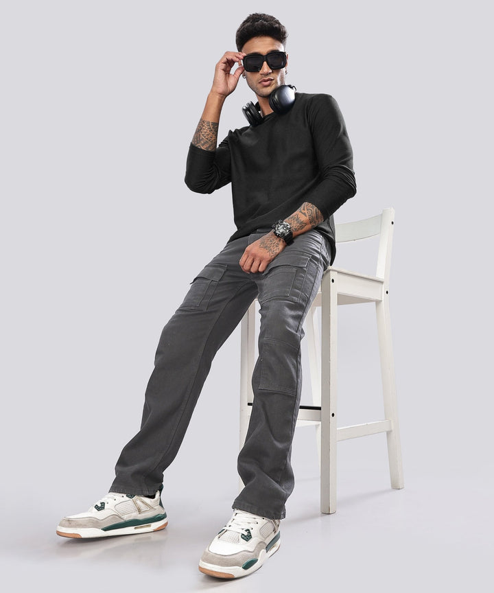 Men’s Regular Fit Polyblend Long Sleeve T-Shirt