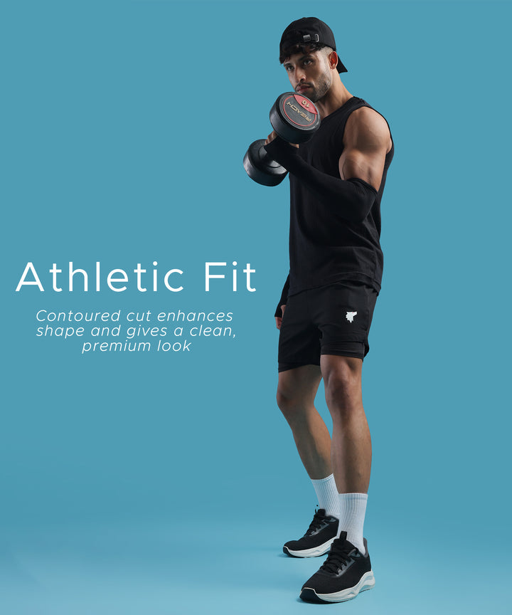Mens Dual Layer Activewear Shorts | Pack of 1