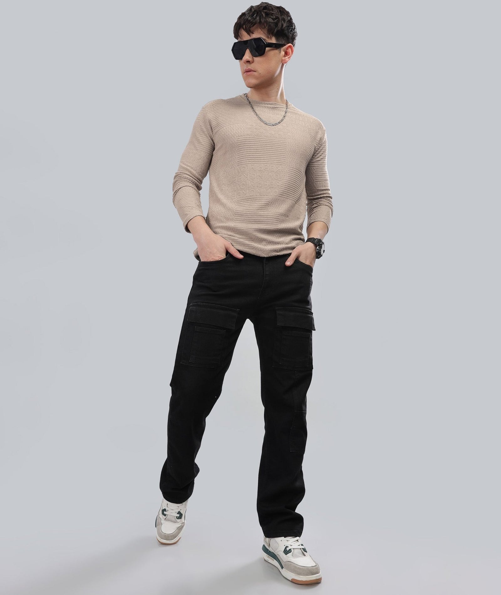Men's Full Sleeve Polycotton T-Shirt