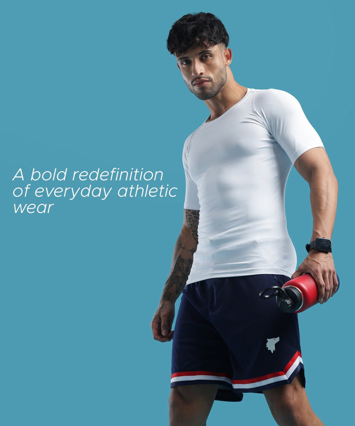 Mens Athletic Shorts with Pockets | Navy