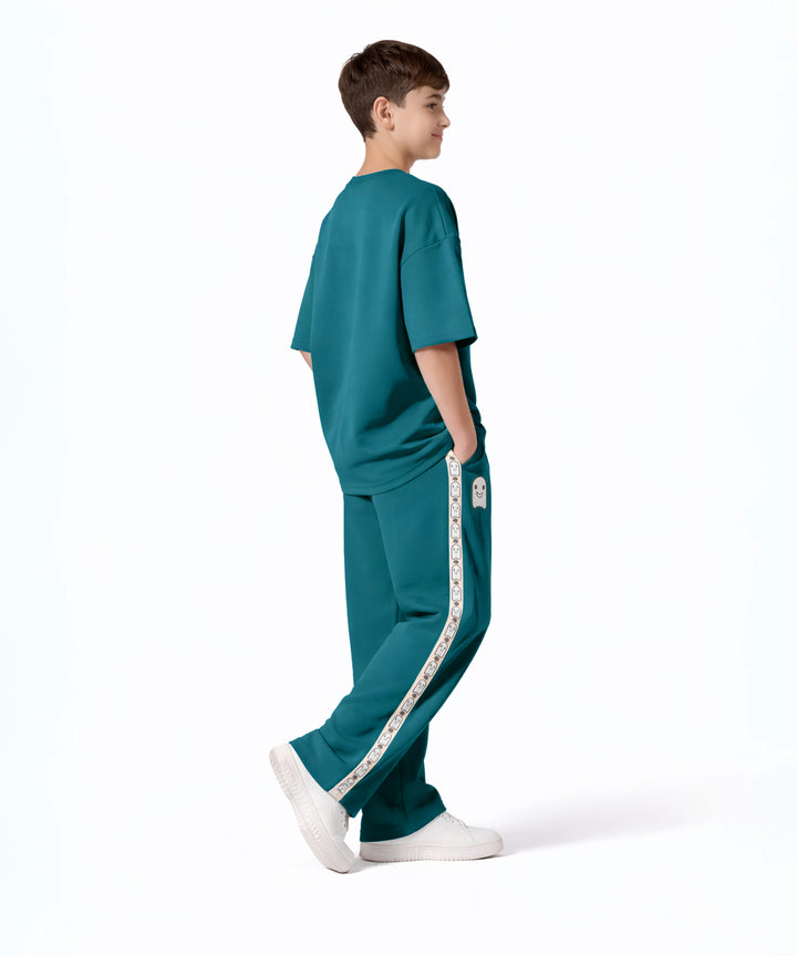Boys Trendy Printed  Co-Ord Set | Regular Fit