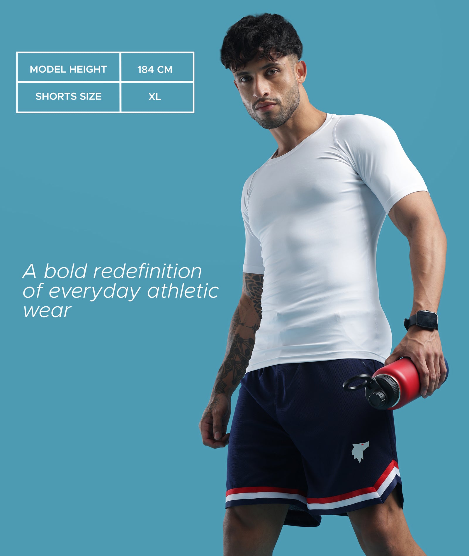 Mens Athletic Shorts with Pockets | Navy