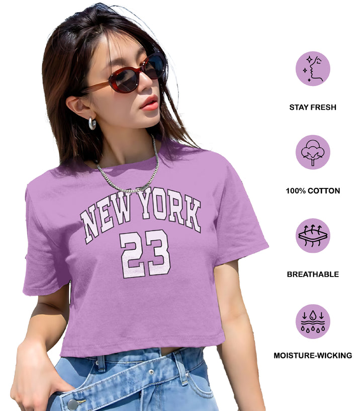 Womens Printed Crop Top