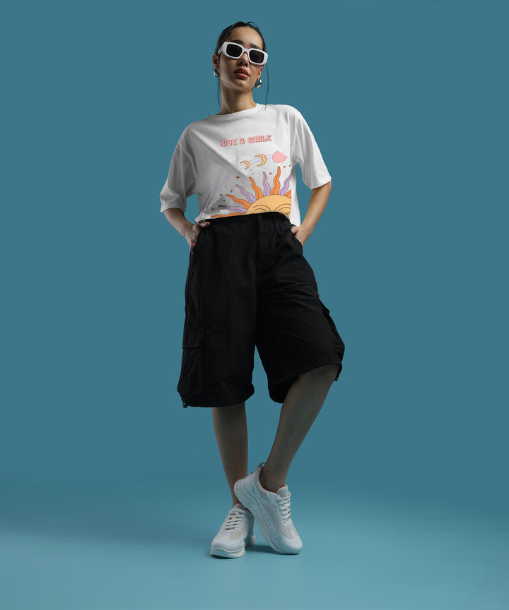 Womens Printed Crop Top