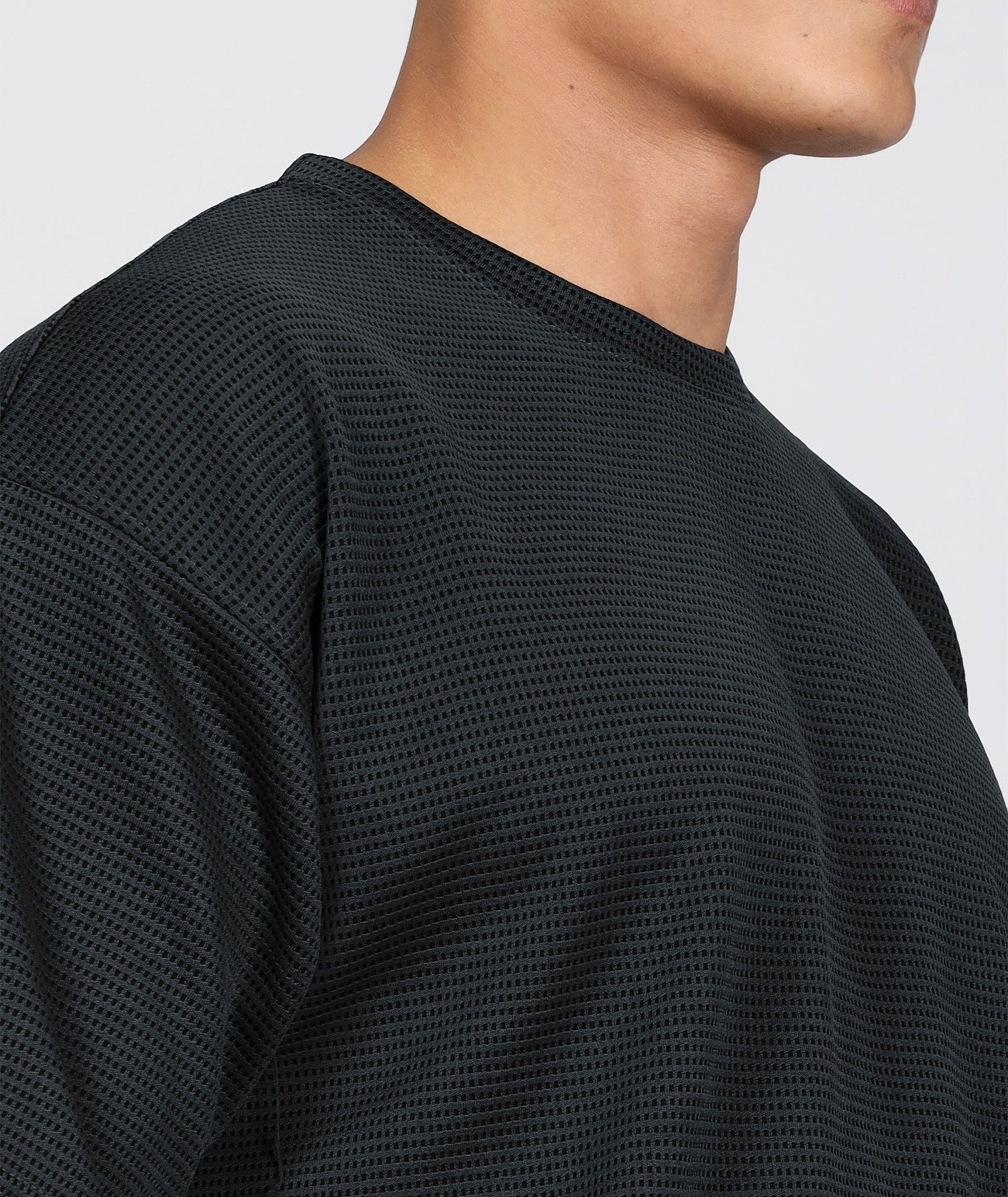 Men's Oversized Dotted Drop Shoulder T-Shirt
