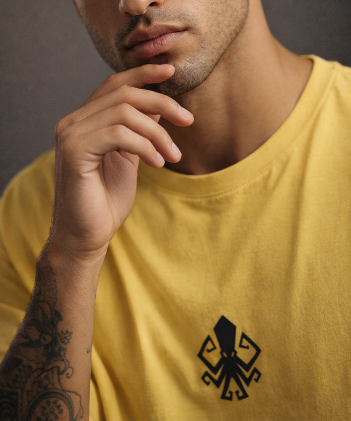 Mens Cotton Oversized Graphic T-Shirt | Front & Back Print