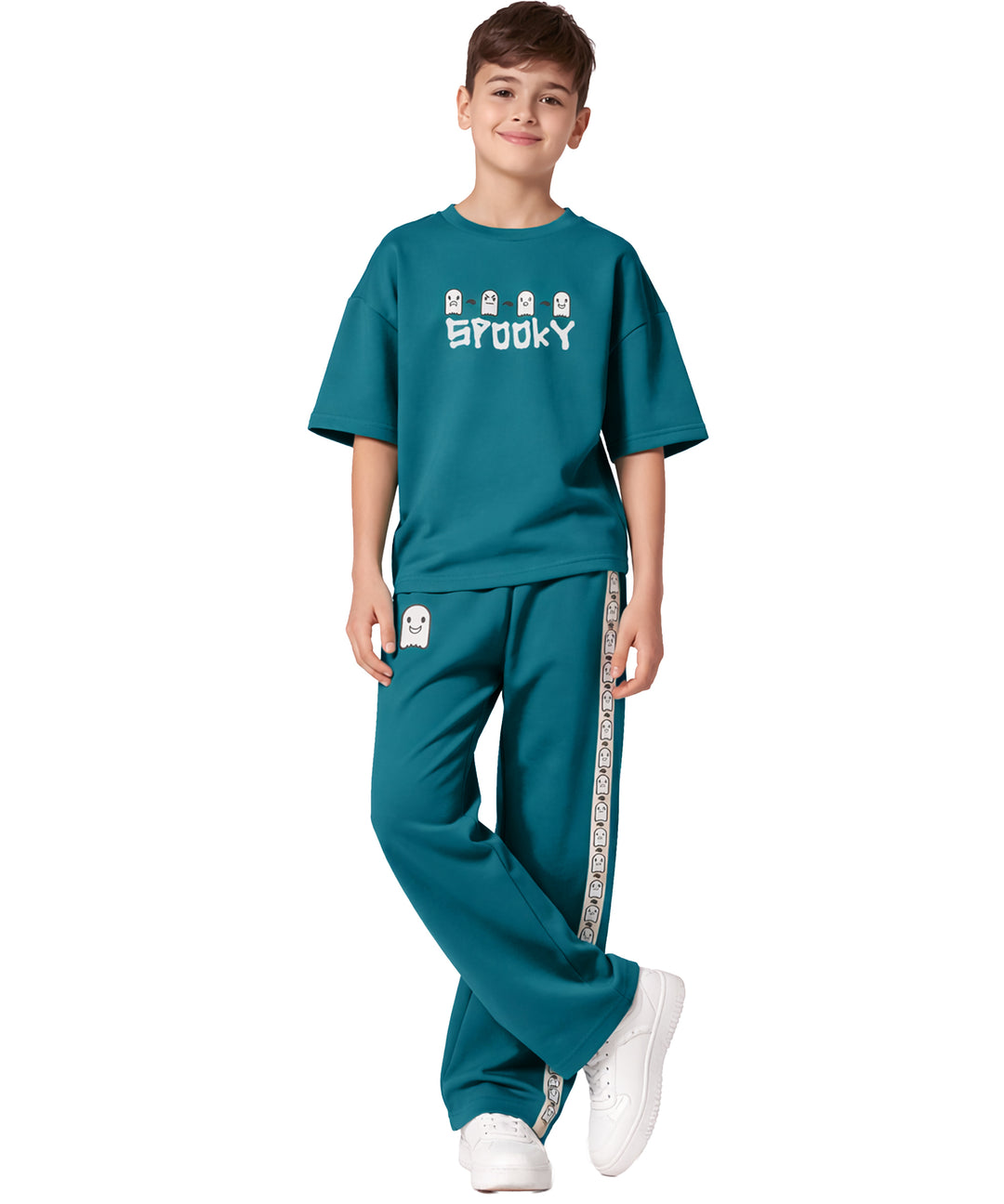 Boys Trendy Printed  Co-Ord Set | Regular Fit