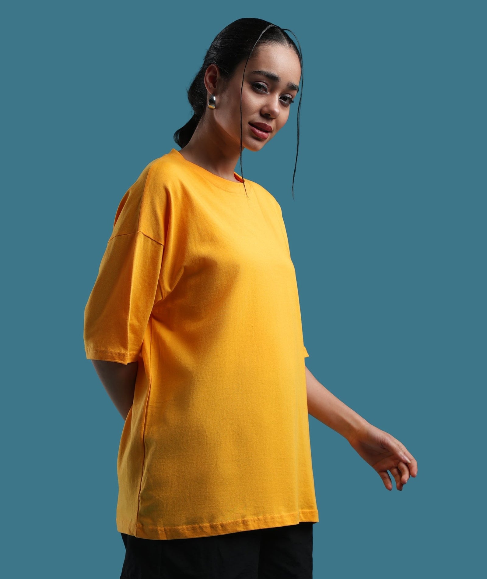 Womens Super Oversized Tshirt | Yellow