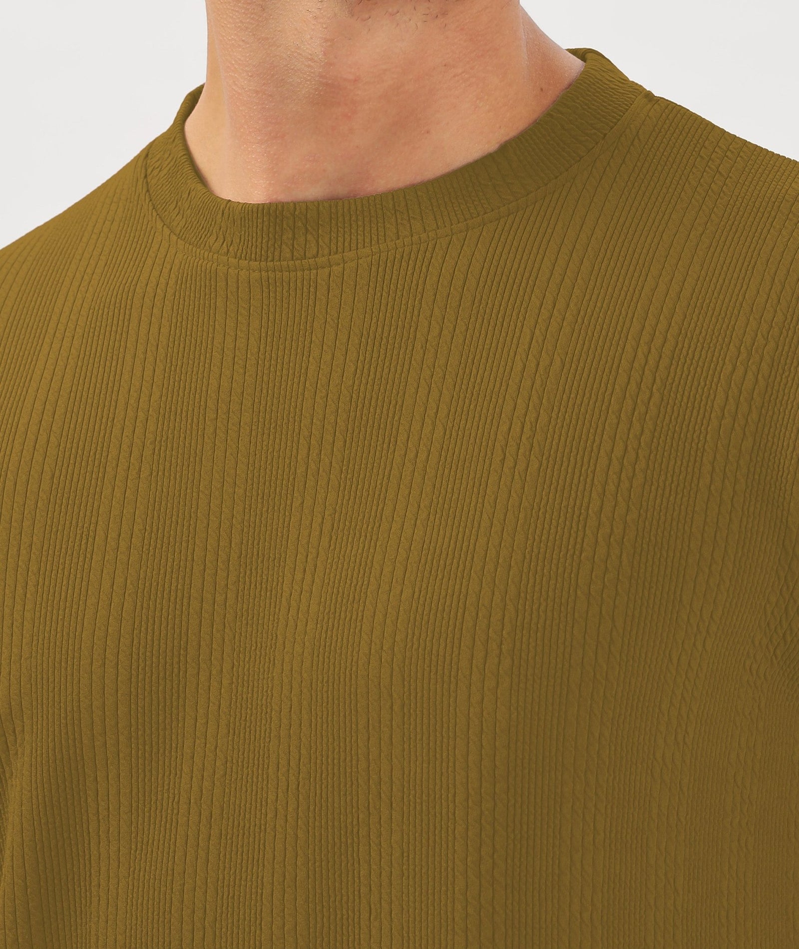 Men's Solid Full Sleeve Regular Fit T-Shirt