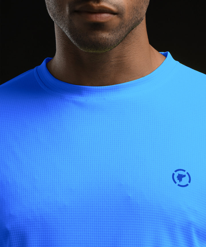 Mens Breathable Lightweight Sports T-Shirt | Blue