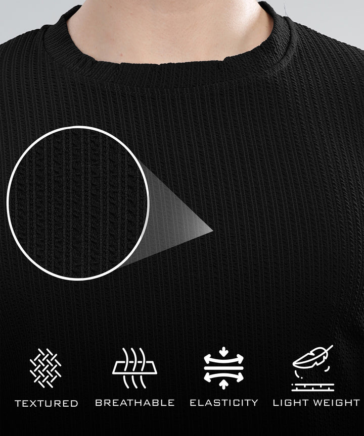Men's Poly cotton Half Sleeve Solid T-Shirt