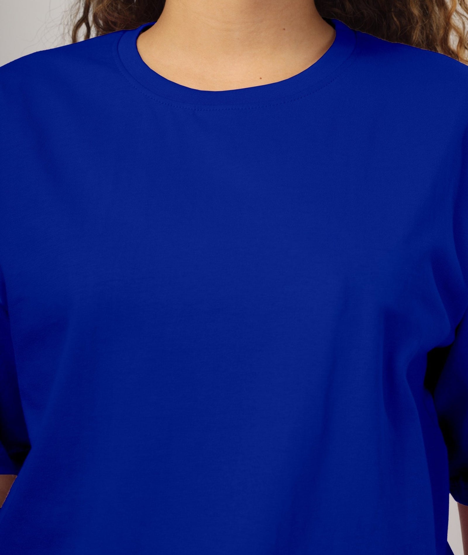 Womens Oversized Royal Blue Tshirt