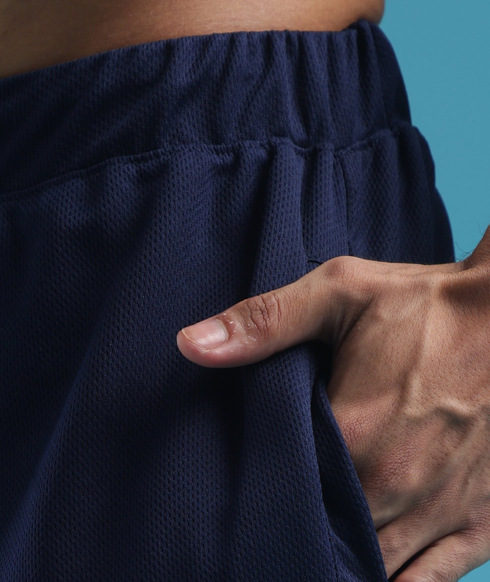 Mens Athletic Lightweight Shorts with Pockets | Navy