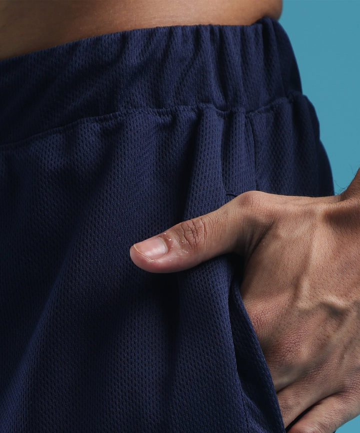 Mens Athletic Lightweight Shorts with Pockets | Navy