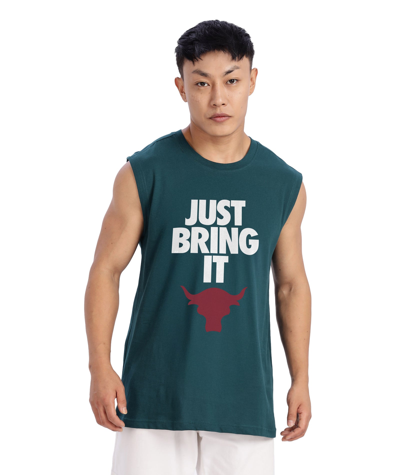 Peacock Green Mens Relaxed Fit Tshirt