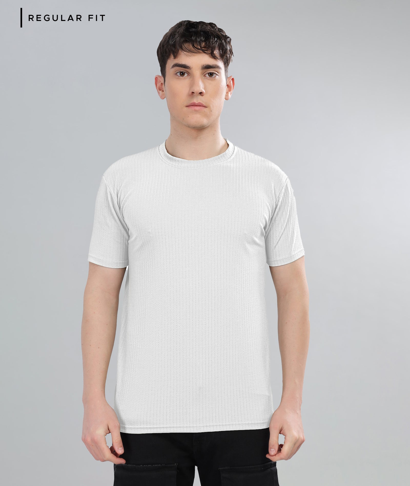 Men's Poly cotton Half Sleeve Solid T-Shirt