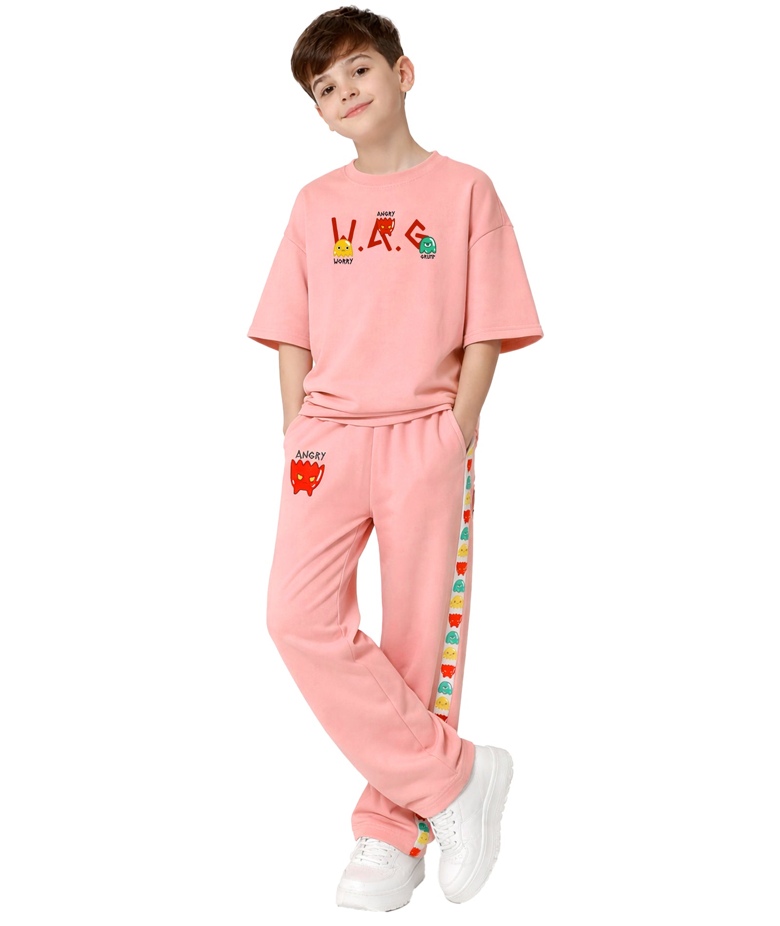 Boys Trendy Printed  Co-Ord Set | Regular Fit