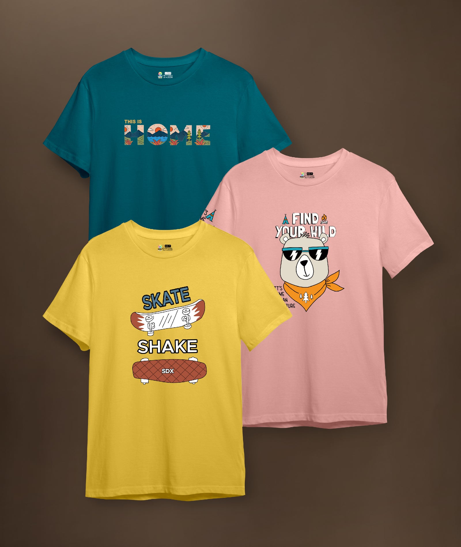 BOYS TSHIRT (PACK OF 3)