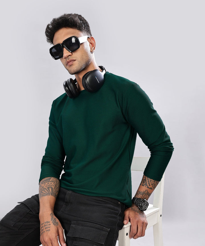 Men’s Regular Fit Polyblend Long Sleeve T-Shirt