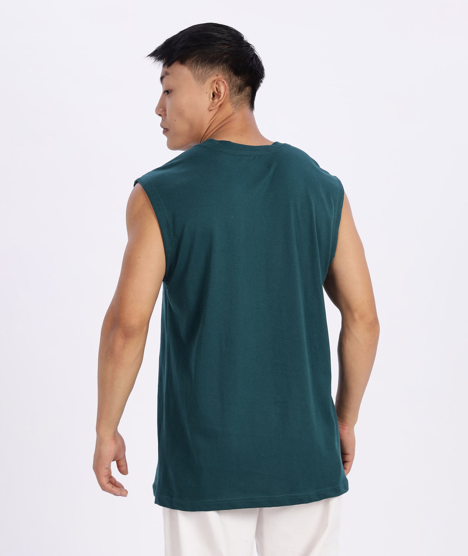 Peacock Green Mens Relaxed Fit Tshirt