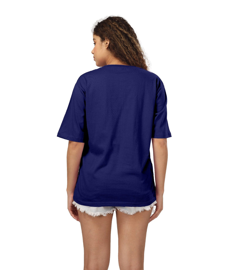 Womens Oversized Dark Blue Tshirt