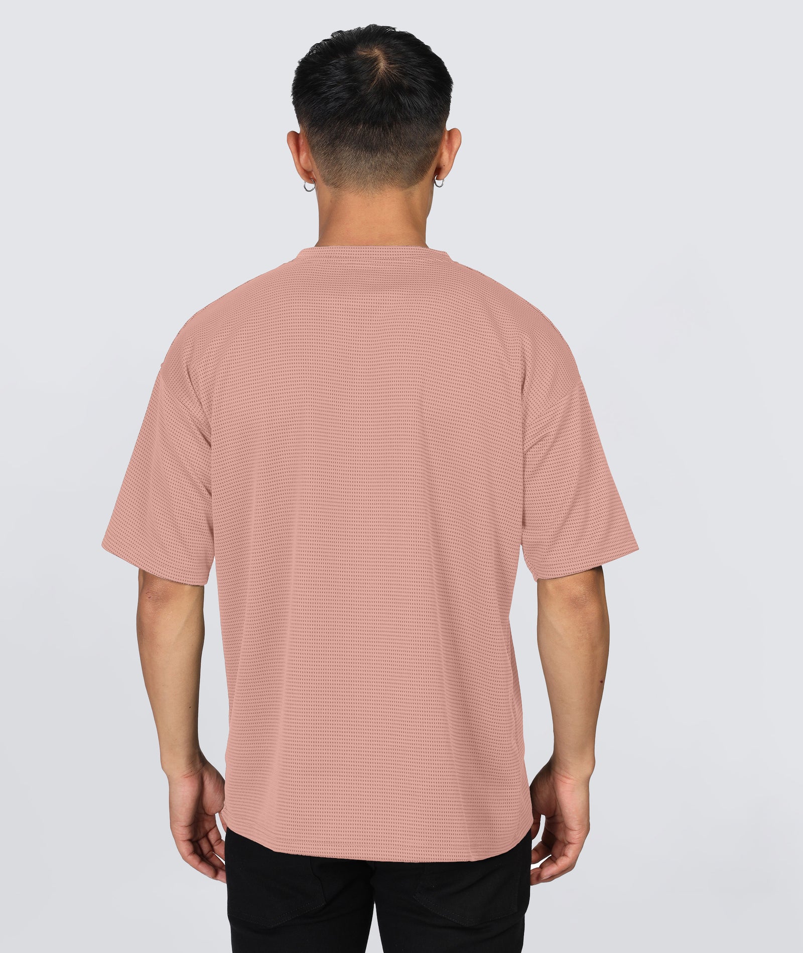 Men's Oversized Dotted Drop Shoulder T-Shirt