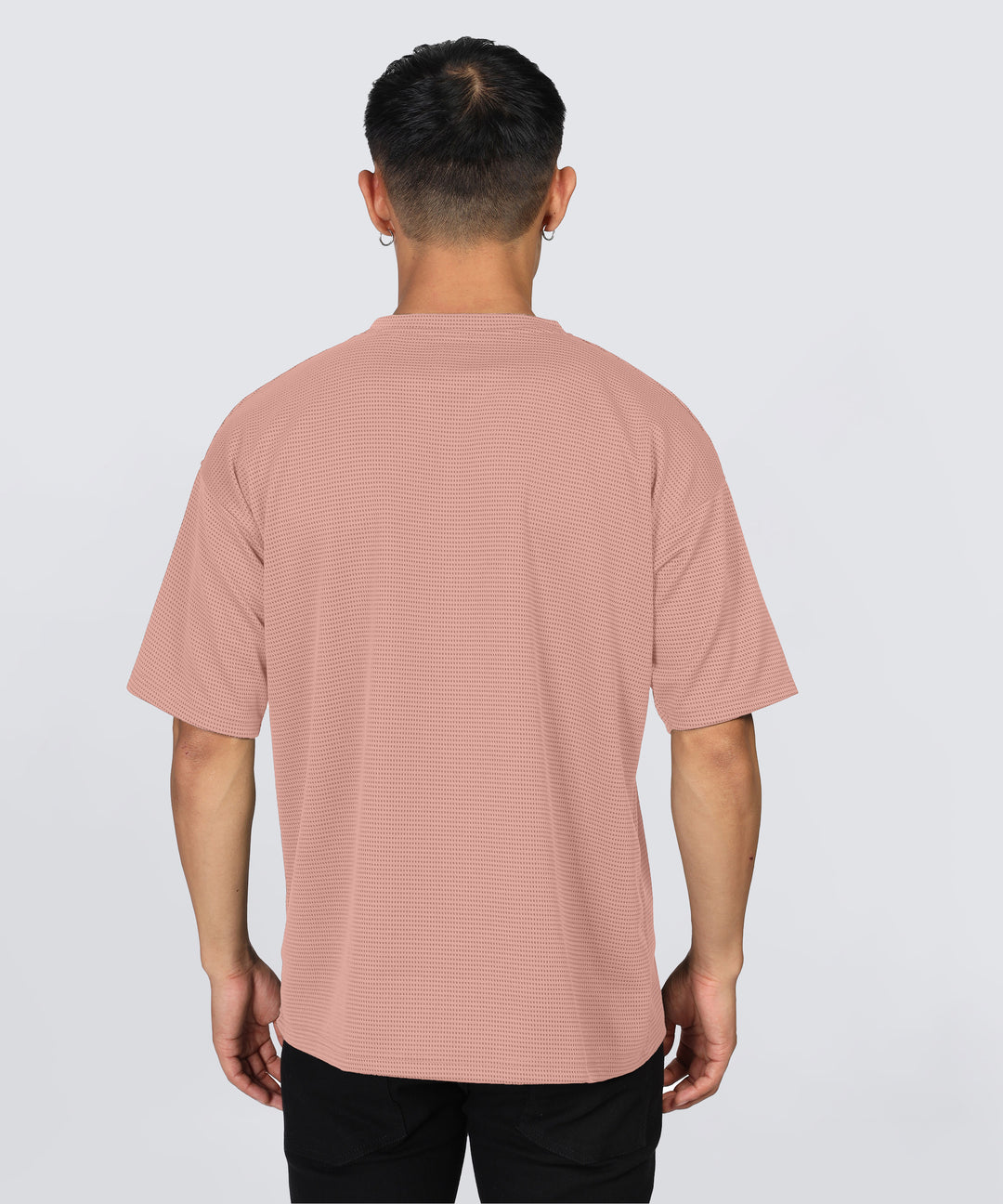 Men's Oversized Dotted Drop Shoulder T-Shirt