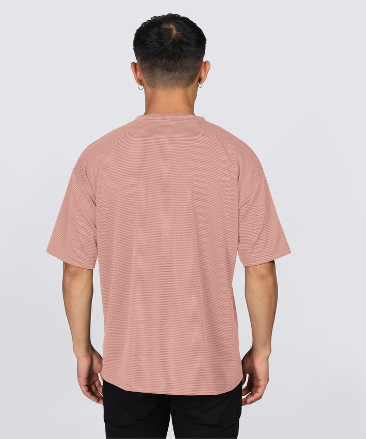 Men's Oversized Dotted Drop Shoulder T-Shirt