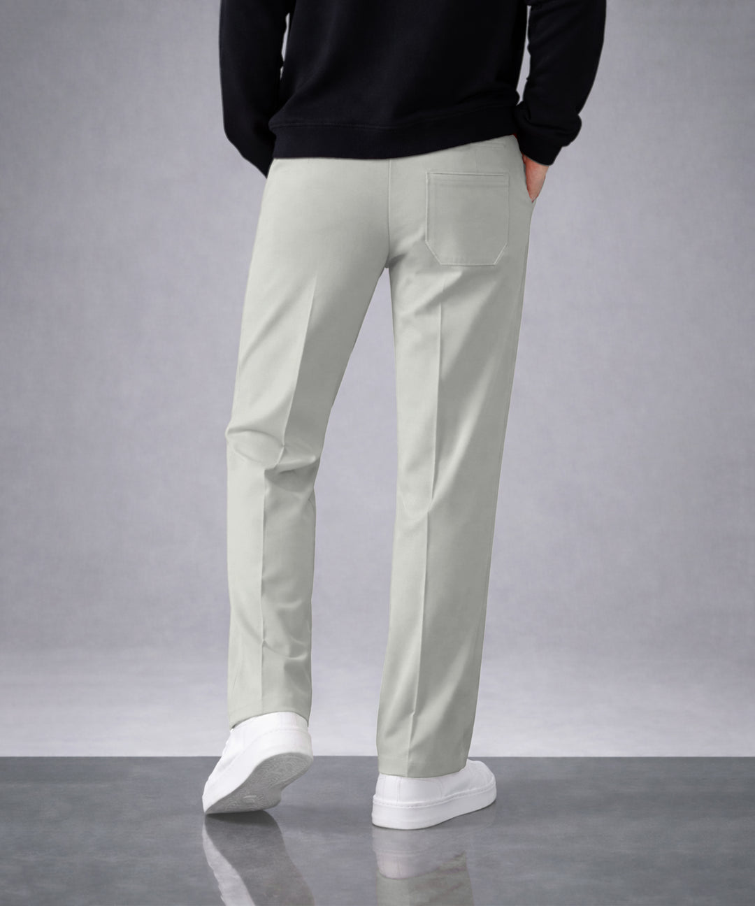 Mens Relaxed Fit Track Pants with Pockets | Gray