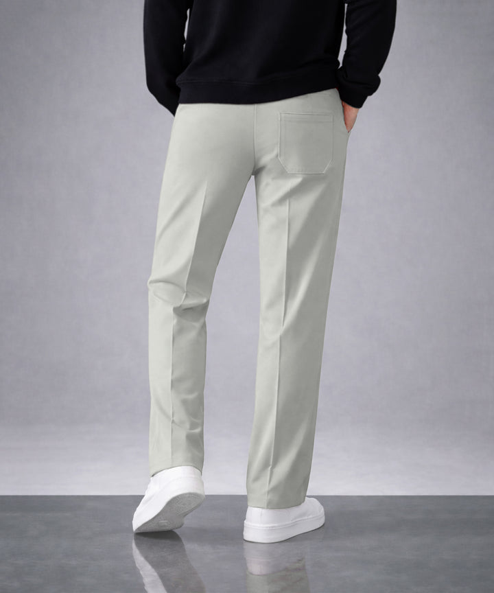 Mens Relaxed Fit Track Pants with Pockets | Gray