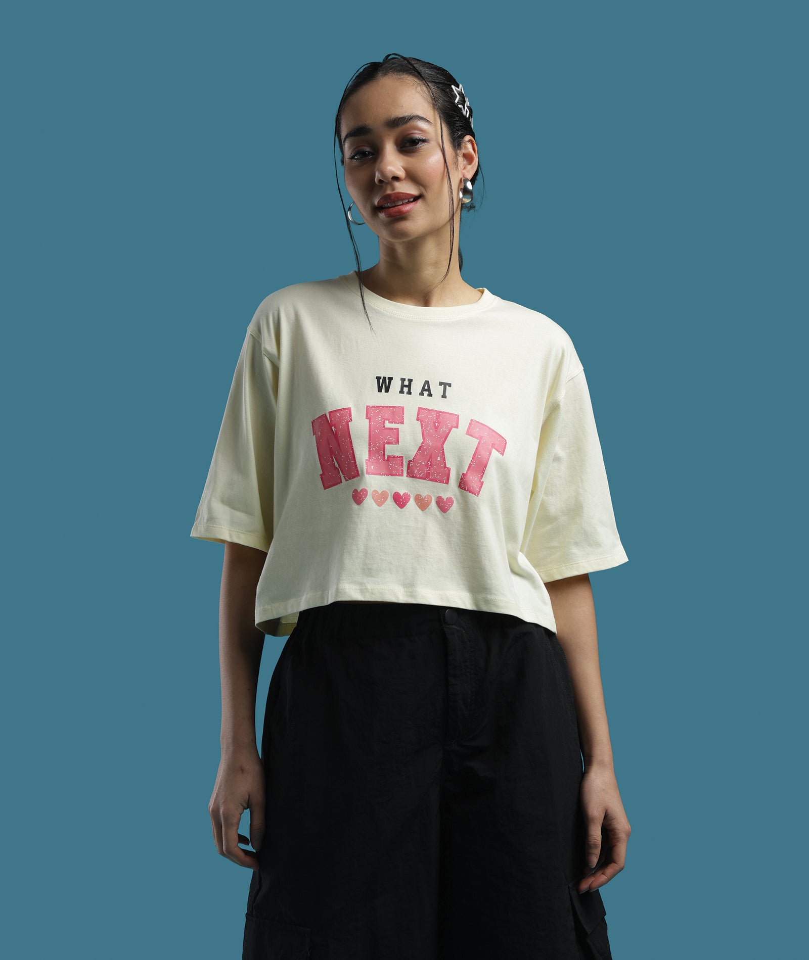 Womens Printed Crop Top