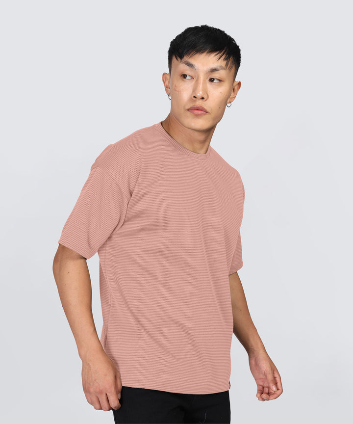Men's Oversized Dotted Drop Shoulder T-Shirt