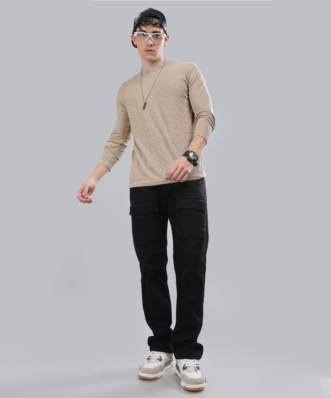 Men's Full Sleeve Polycotton T-Shirt