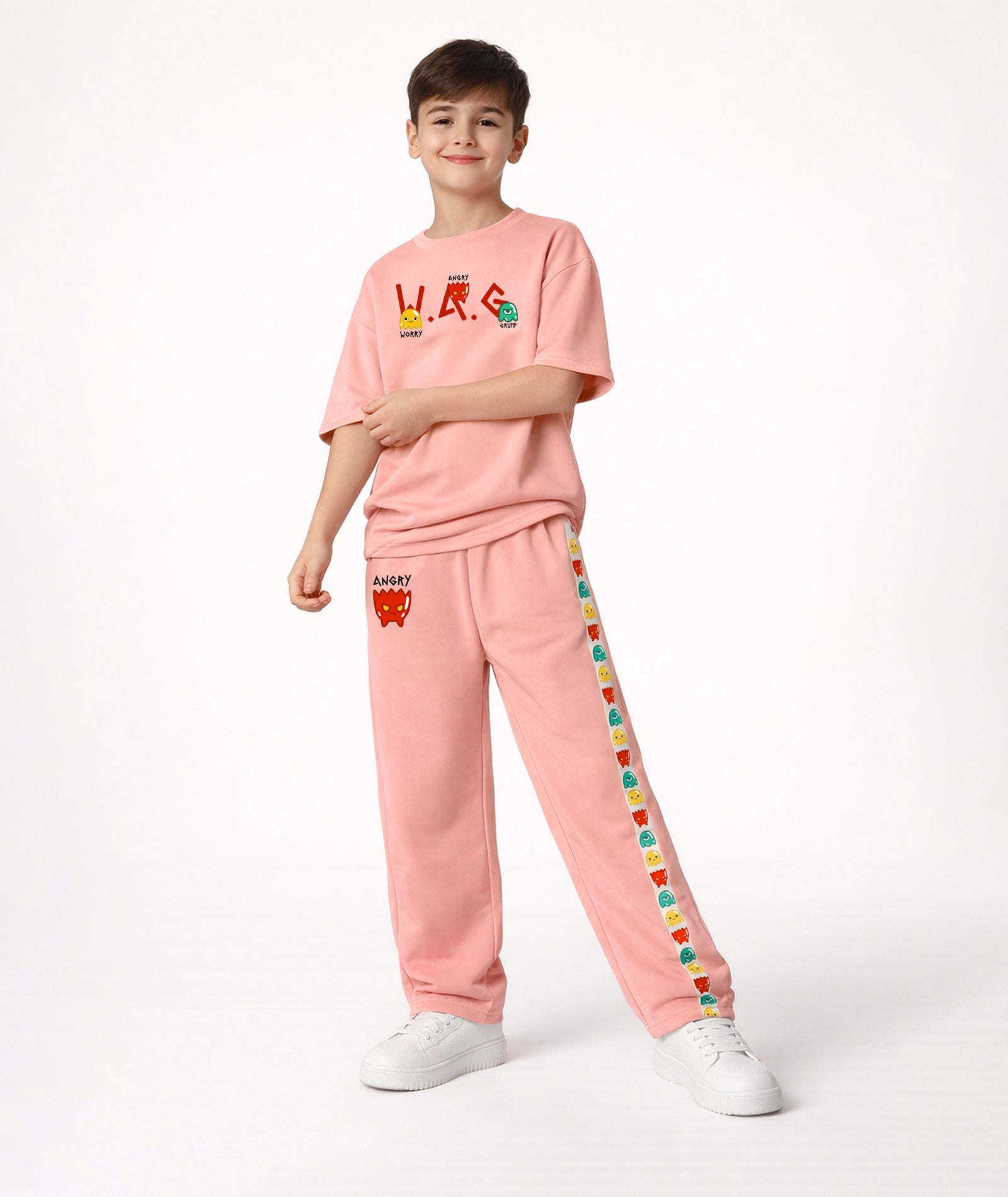 Boys Trendy Printed  Co-Ord Set | Regular Fit