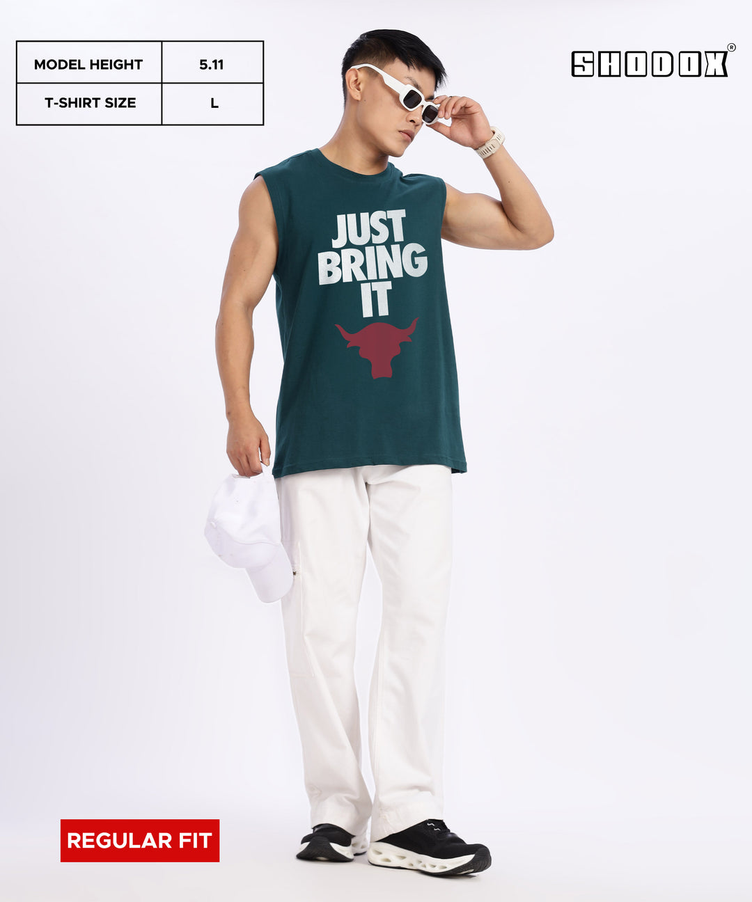 Peacock Green Mens Relaxed Fit Tshirt