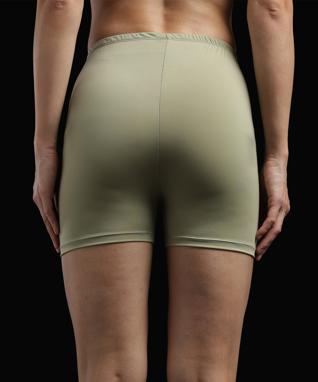 Womens Seamless Safety Shorts | Light Olive