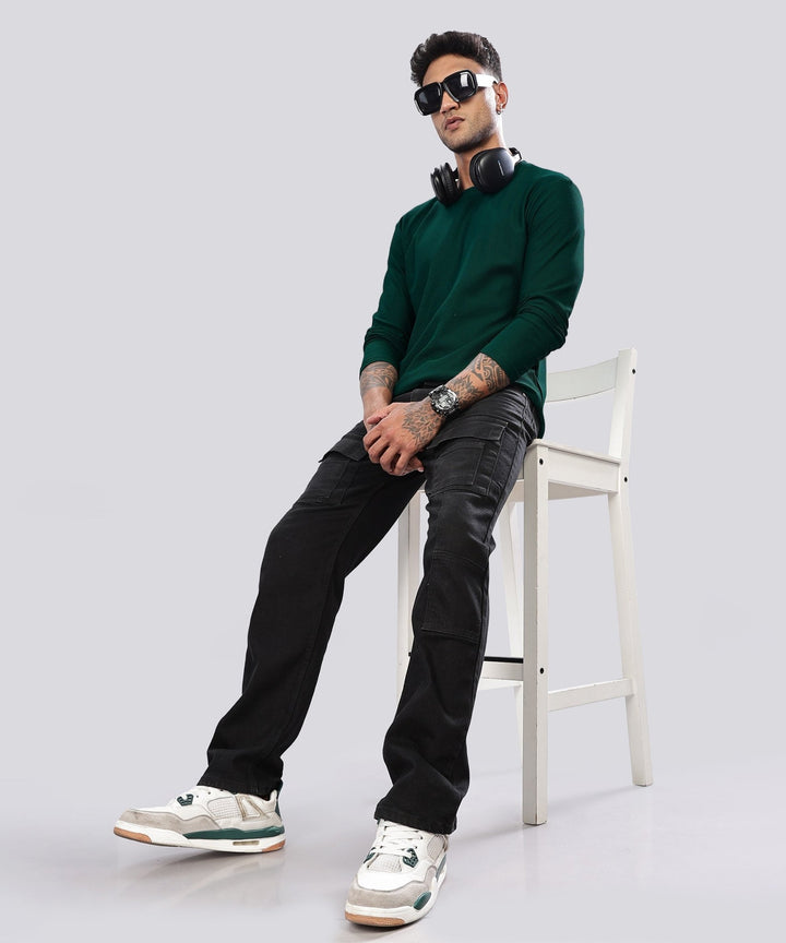 Men’s Regular Fit Polyblend Long Sleeve T-Shirt