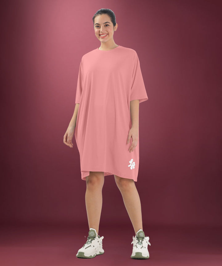Womens Oversized Drop Shoulder T-Shirt with Side Pockets