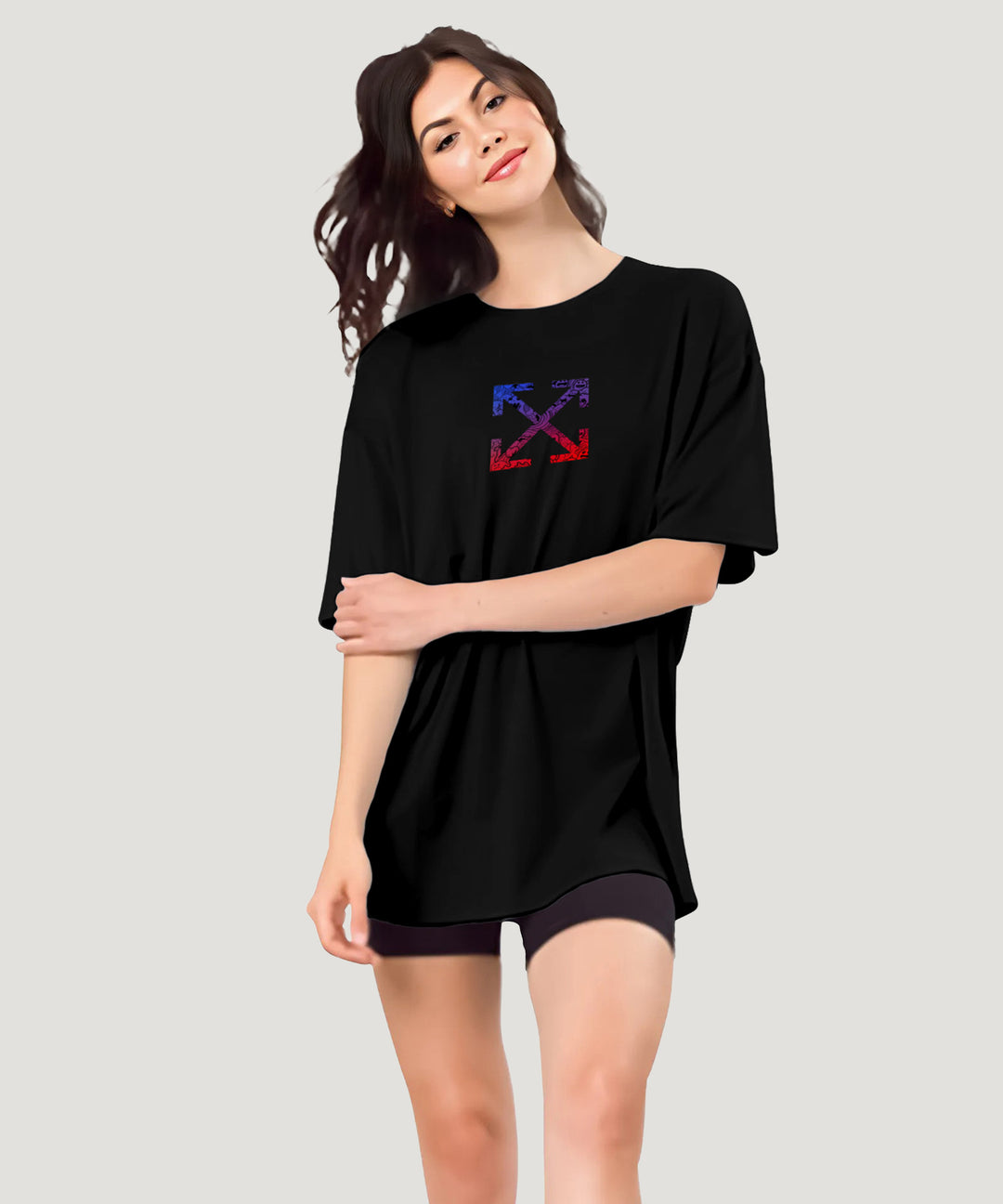 Black Womens Oversized Tshirt