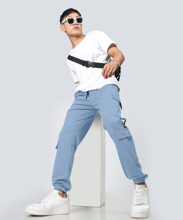 Mens Regular Fit Cargo Trackpants