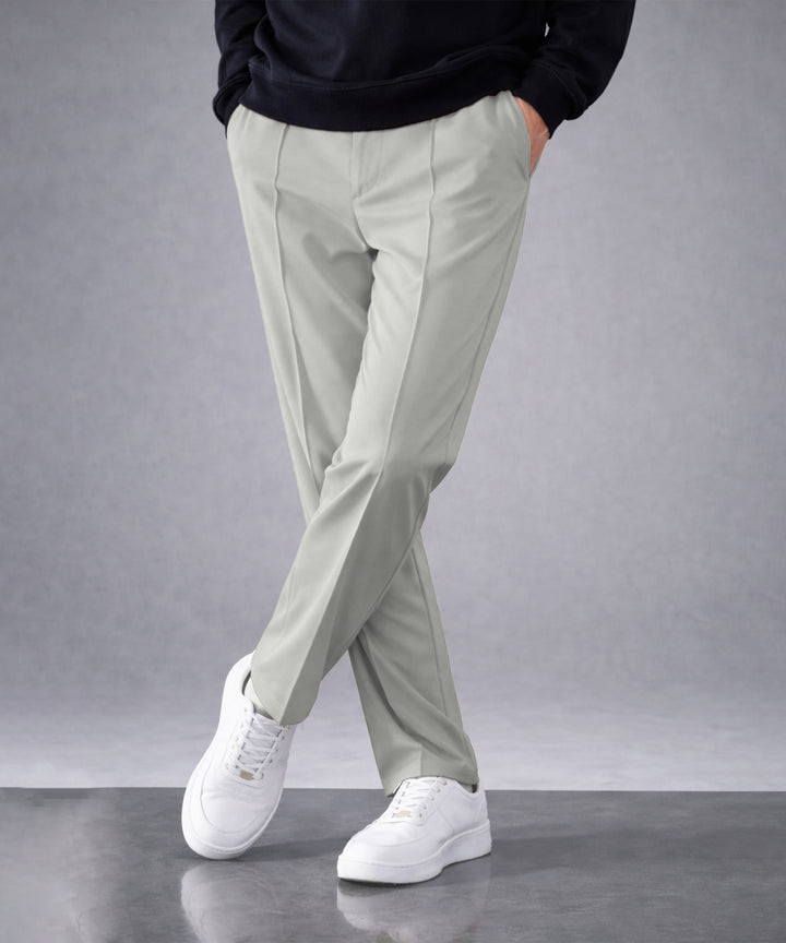 Mens Relaxed Fit Track Pants with Pockets | Gray