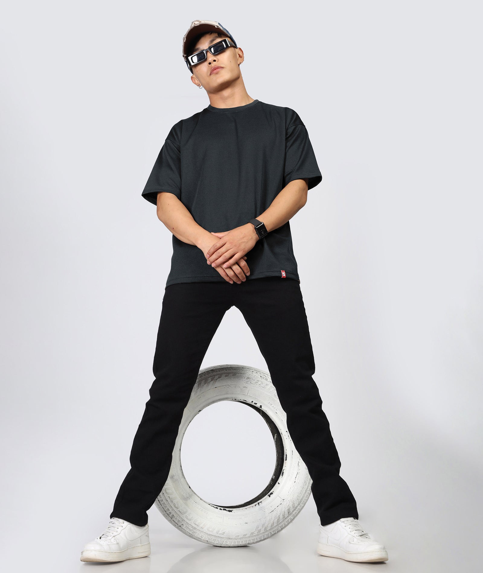 Men's Oversized Dark Grey T-Shirt