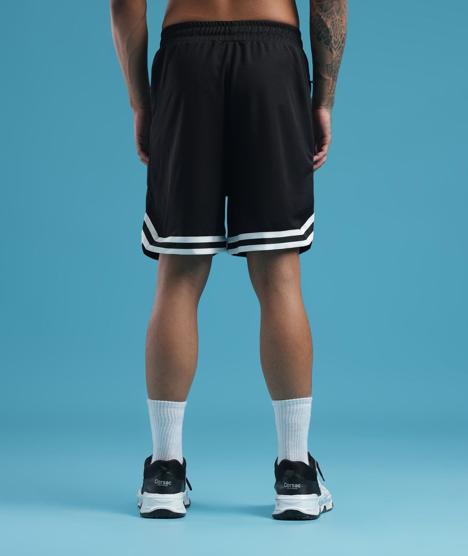 Mens Athletic Shorts with Pockets | Black
