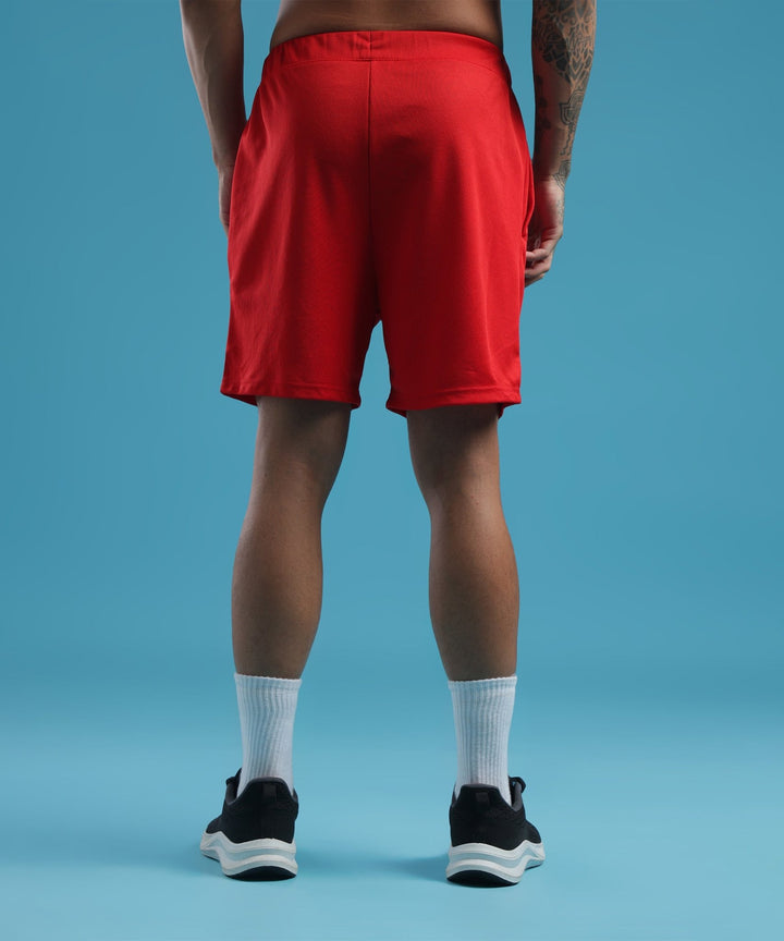 Mens Athletic Lightweight Shorts with Pockets | Red