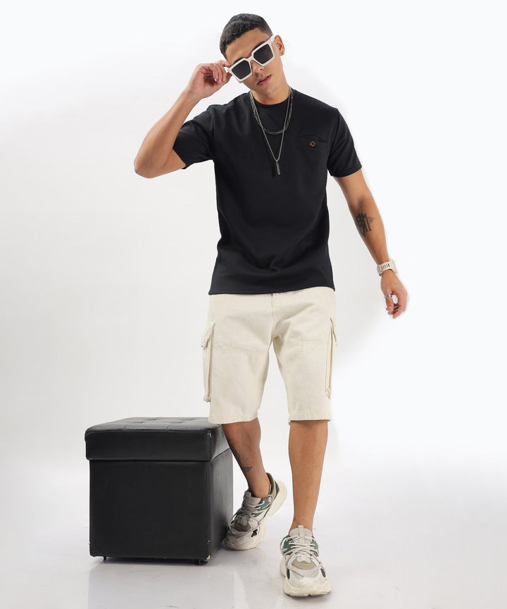 Men's Solid Regular Fit T-Shirt