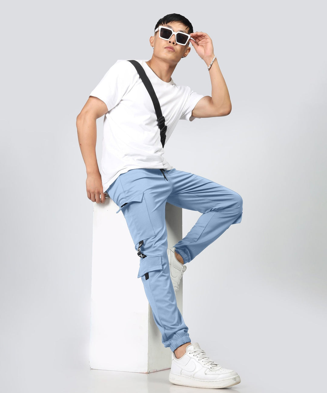 Mens Regular Fit Cargo Trackpants