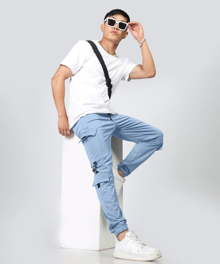 Mens Regular Fit Cargo Trackpants