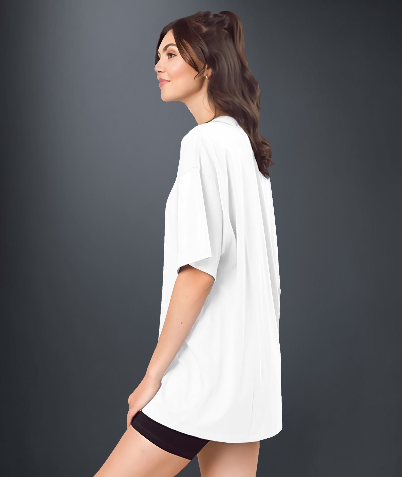 White Womens Oversized Tshirt