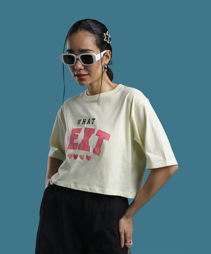 Womens Printed Crop Top